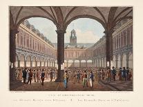 Vue D'Amsterdam No.33. De Groote Beurs Van Binnen. La Grande Bourse Á L'Intérieur, 1825-Hendrik Gerrit ten Cate-Giclee Print