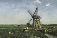 Landscape with Windmill Near Schiedam, 1873-Hendrik Johannes Weissenbruch-Giclee Print