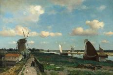 Landscape with Windmill Near Schiedam, 1873-Hendrik Johannes Weissenbruch-Giclee Print