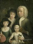 Self-Portrait with Suzanna Van Bommel and Two Daughters-Hendrik Spilman-Mounted Giclee Print