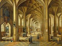 The Interior of a Gothic Church-Hendrik The Younger Steenwyck-Framed Premier Image Canvas