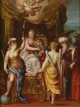Minerva, Abundance and Fortune (Oil on Copper)-Hendrik van the Elder Balen-Framed Giclee Print