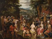 The Winter Feast, Gathering at the Bavarian State Palace-Hendrik van Balen the Elder-Giclee Print