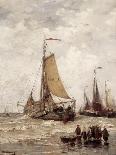 Lighthouse in Breaking Waves, C. 1900-07-Hendrik Willem Mesdag-Art Print