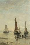 Fishing boats at sea. 1897-Hendrik Willem Mesdag-Giclee Print