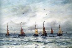 Ships at Full Sea-Hendrik William Mesdag-Framed Art Print