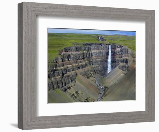 Hengifoss Waterfall-Hans Strand-Framed Photographic Print