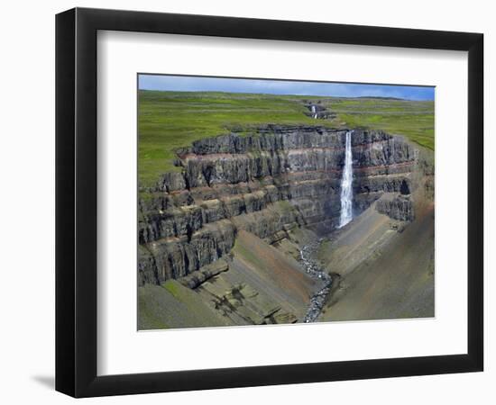 Hengifoss Waterfall-Hans Strand-Framed Photographic Print