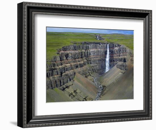 Hengifoss Waterfall-Hans Strand-Framed Photographic Print