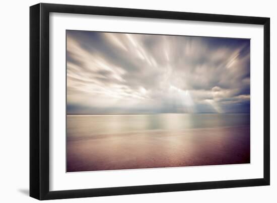 Hengistbury Head Rays I-Andy Bell-Framed Photographic Print