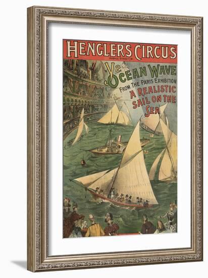 Hengler's Circus-null-Framed Giclee Print