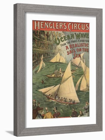 Hengler's Circus-null-Framed Giclee Print