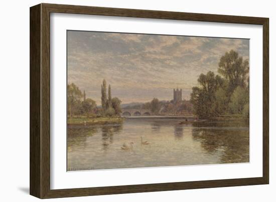 Henley on Thames, 1904 (Oil on Canvas)-Alfred Augustus Glendening-Framed Giclee Print