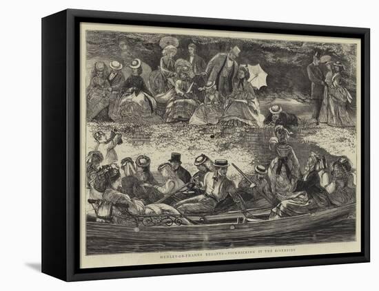 Henley-On-Thames Regatta, Picknicking by the Riverside-Francis S. Walker-Framed Premier Image Canvas