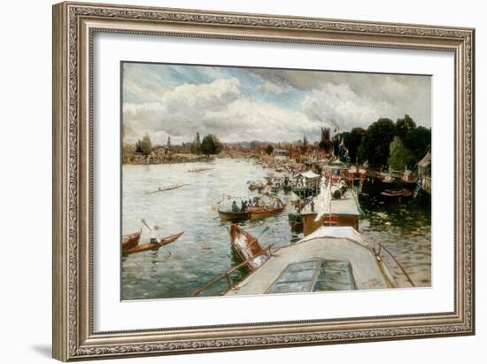 Henley Regatta, 1881-Alfred De Breanski-Framed Giclee Print