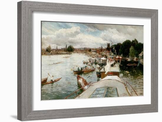 Henley Regatta, 1881-Alfred De Breanski-Framed Giclee Print