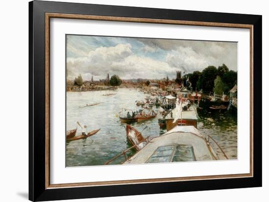 Henley Regatta, 1881-Alfred De Breanski-Framed Giclee Print