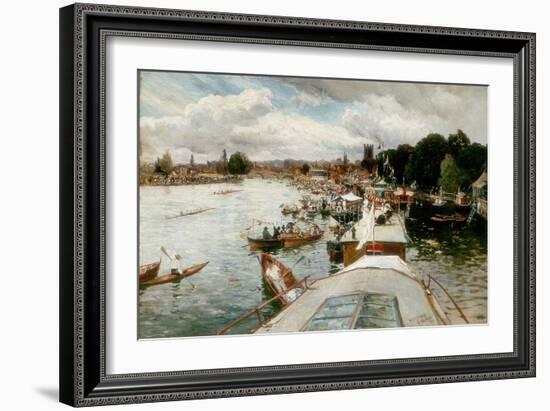 Henley Regatta, 1881-Alfred De Breanski-Framed Giclee Print