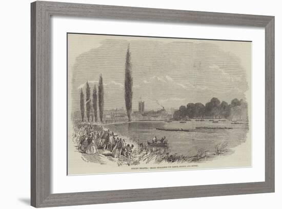 Henley Regatta, Grand Challenge Cup Match, London and Oxford-null-Framed Giclee Print