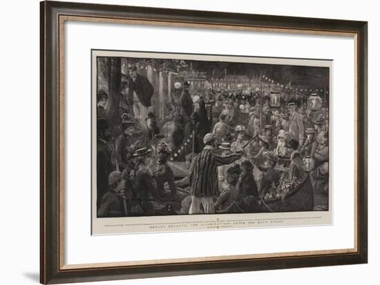 Henley Regatta, the Illuminations after the Day's Racing-Charles Joseph Staniland-Framed Giclee Print