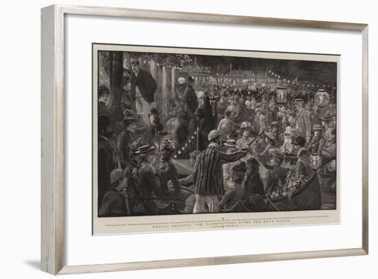 Henley Regatta, the Illuminations after the Day's Racing-Charles Joseph Staniland-Framed Giclee Print