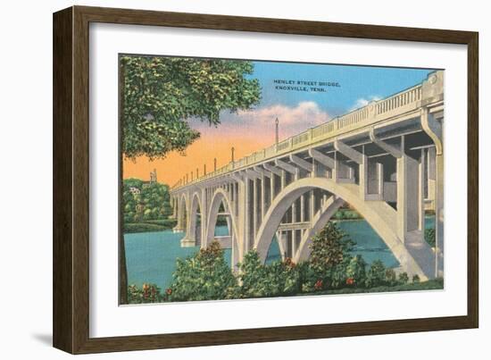 Henley Street Bridge, Knoxville-null-Framed Art Print