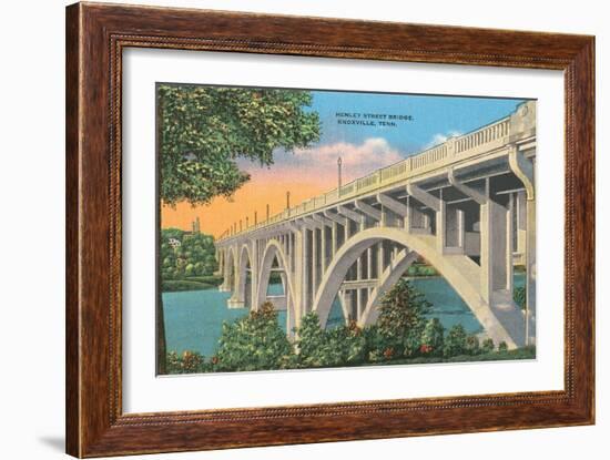 Henley Street Bridge, Knoxville-null-Framed Art Print