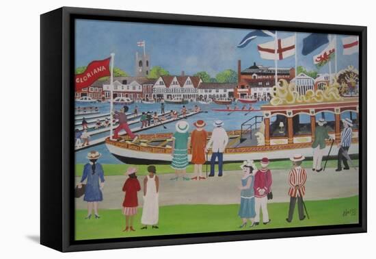 Henley - the Glorianna, 2012 (Gouache on Paper)-Judy Joel-Framed Premier Image Canvas