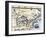 Hennepin's Map of New France and Louisiana - la Carte de la Nouvelle France, c.1683-null-Framed Giclee Print