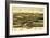 Henniker, New Hampshire - Panoramic Map-Lantern Press-Framed Art Print