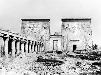 Eastern Columns, Temple of Isis, Philae, Nubia, Egypt, 1887-Henri Bechard-Framed Giclee Print