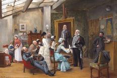 At the Barbers, 1895-Henri Brispot-Giclee Print