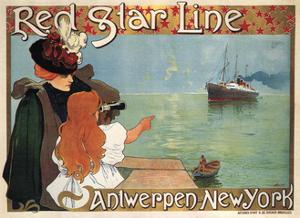 Red Star Line, 1899 by Henri Cassiers