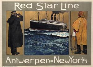 Red Star Line, 1908 by Henri Cassiers