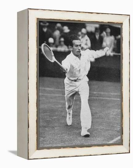 Henri Cochet, the Fastest Player of His Time, Wimbledon, 1927-null-Framed Premier Image Canvas