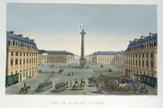 View of the Bank of France from the Rue Croix-Des-Petits-Champs, 1800-Henri Courvoisier-Voisin-Giclee Print