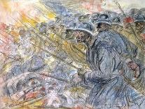 The Assault, Verdun-Henri de Groux-Mounted Giclee Print