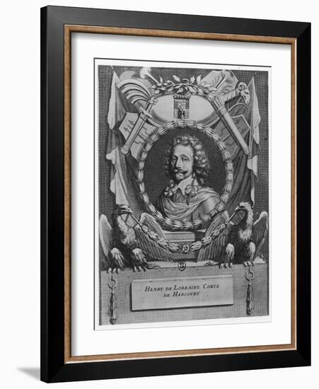 Henri De Lorraine, Comte D'Harcourt-Gerard Edelinck-Framed Giclee Print