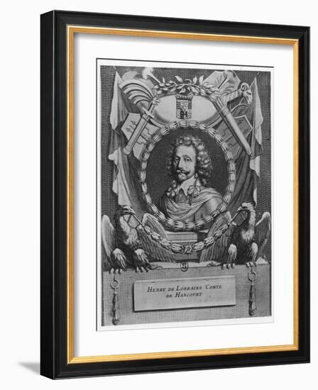 Henri De Lorraine, Comte D'Harcourt-Gerard Edelinck-Framed Giclee Print