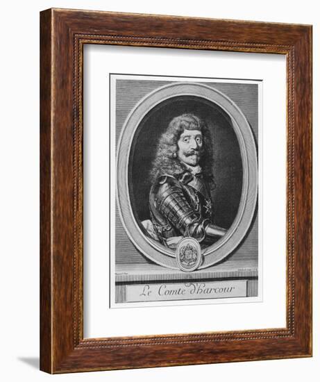 Henri De Lorraine, Comte D'Harcourt-Gerard Edelinck-Framed Giclee Print