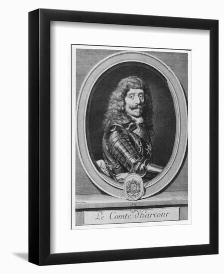 Henri De Lorraine, Comte D'Harcourt-Gerard Edelinck-Framed Giclee Print