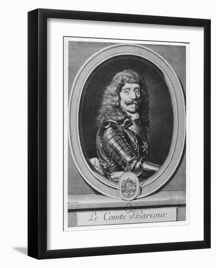 Henri De Lorraine, Comte D'Harcourt-Gerard Edelinck-Framed Giclee Print