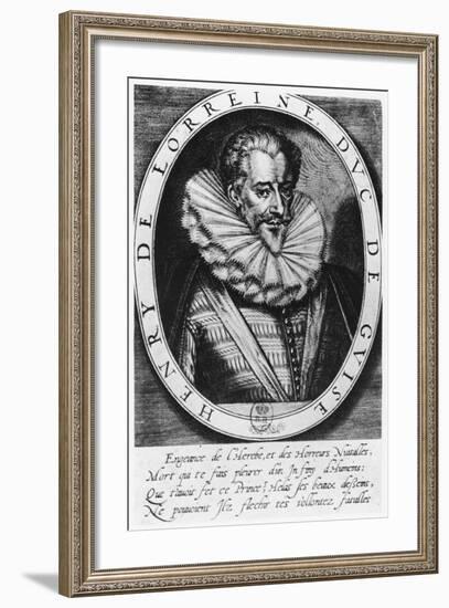 Henri De Lorraine, Duc De Guise-Thomas de Leu-Framed Giclee Print