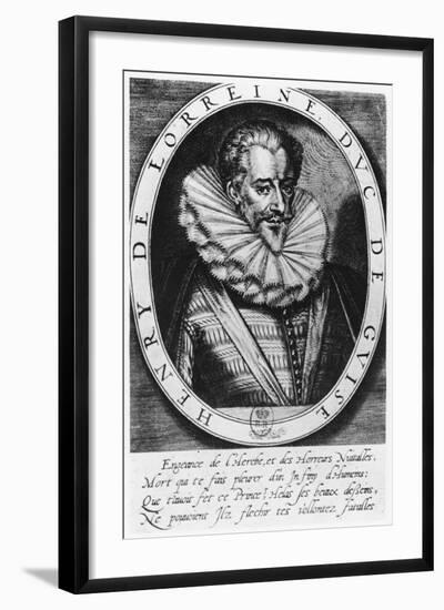 Henri De Lorraine, Duc De Guise-Thomas de Leu-Framed Giclee Print