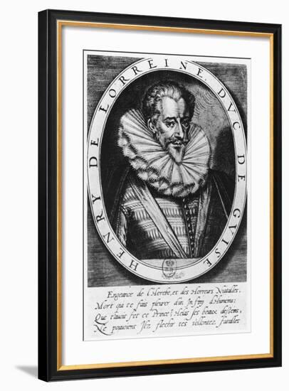 Henri De Lorraine, Duc De Guise-Thomas de Leu-Framed Giclee Print