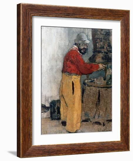 Henri de Toulouse-Lautrec à Villeneuve-sur-Yonne (1898)-Edouard Vuillard-Framed Giclee Print