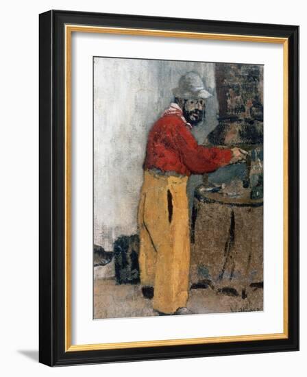 Henri de Toulouse-Lautrec à Villeneuve-sur-Yonne (1898)-Edouard Vuillard-Framed Giclee Print