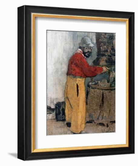 Henri de Toulouse-Lautrec à Villeneuve-sur-Yonne (1898)-Edouard Vuillard-Framed Giclee Print