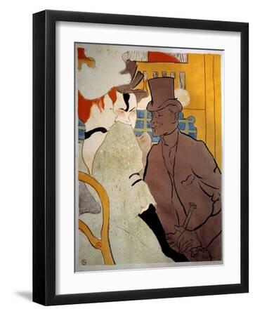 English at the Moulin Rouge Lithography by Henri De Toulouse