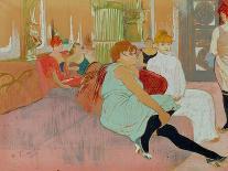 La Clownesse Assise(Mademoiselle Cha-U-Ka-O)  1896-Henri de Toulouse-Lautrec-Art Print